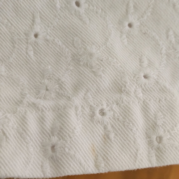 Lauren Jeans Co. Ralph Lauren White Eyelet Women Jeans - Picture 12 of 13